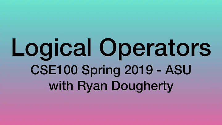 Logical Operators, Short-Circuit Evaluation, Scope - CSE100 Programming with C++ 1/30
