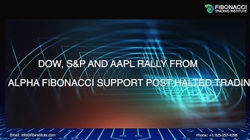 Dow, S&P, AAPL Rally from Alpha Fibonacci Support Post Halted Trading | Fibonacci Trading Institute