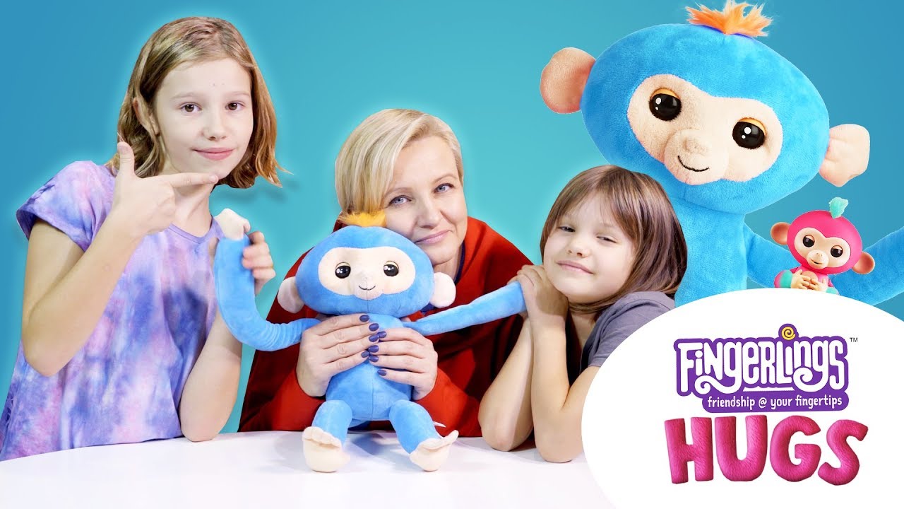 Fingerlings Hugs, interaktywna małpka, Navo Orbico Toys - YouTube