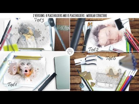 Sketch Draw Slideshow After Effects Template Free Download - YouTube
