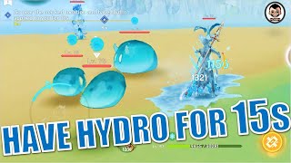 Go near the marked location and have hydro applied to you for 15s | A-Toymaking We Shall Go |Genshin