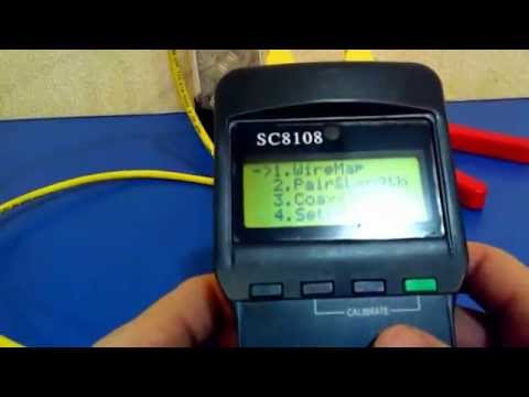 Тестер сети RJ45 SC8108 с поиском обрыва кабеля
