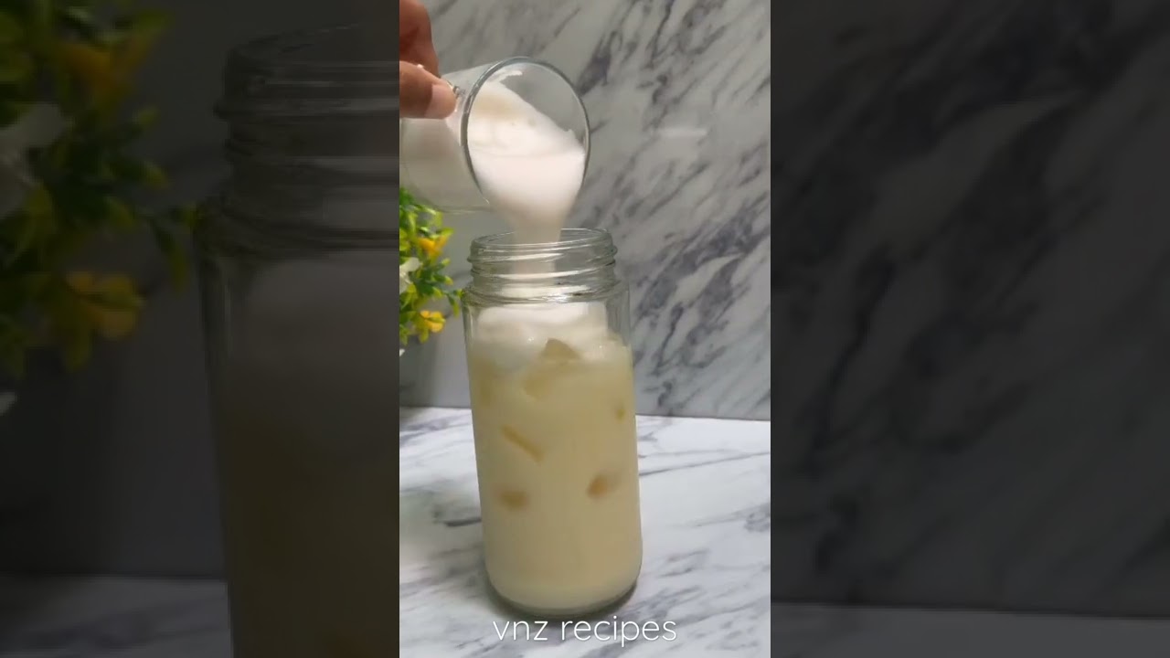banana iced latte#coffee #bts #army #shorts #youtubeshorts