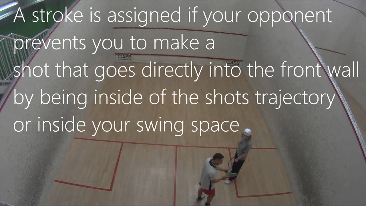 Let & Stroke Squash Rules Squash tips YouTube