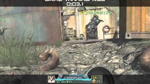 Cross map Throwing knife Final kill (MW3)