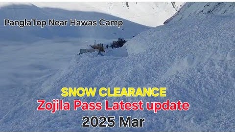 Zojila Tunnel | Current situation Heavy snowfall Zojila Axis Drass | OMG