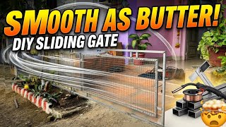 This Modern Sliding Gate Design is a Game Changer! 🛠️🤯 #metalfabrication #welding #gate 