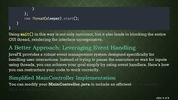 How to Use JavaFX to Create a Task that Waits for User Input Without Freezing the GUI