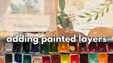 How I use paints in my junk journal pages 🎨📖