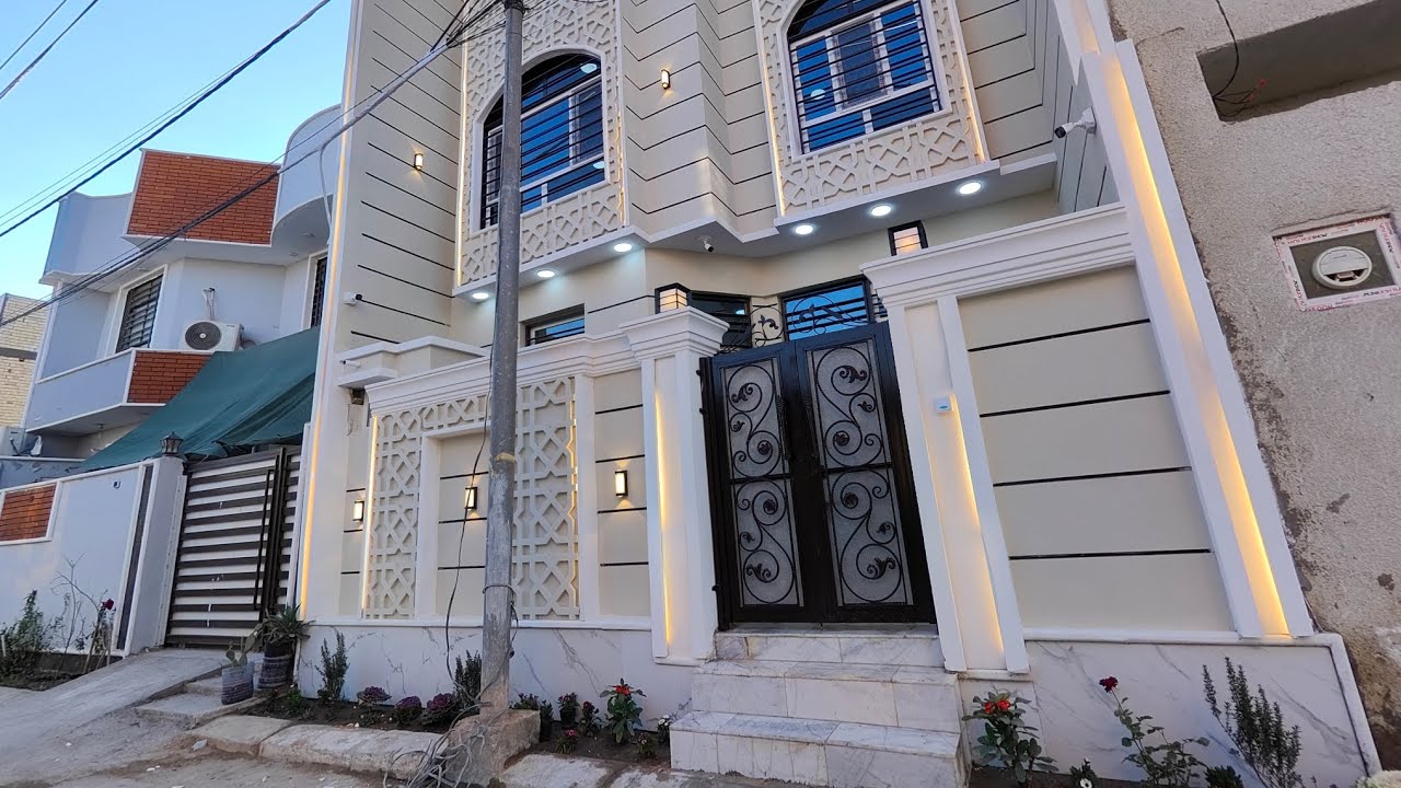 بيت للبيع كربلاء قرب فندق البارون مجمع جارالعباس الثاني مساحة100متر4غرف نوم سعر 200مليون07724902896