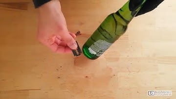 How to Remove the Back Label of the Beer Bottle
