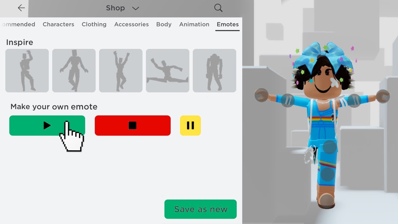 JoeDaDino on X: Roblox Emotes are here! We all saw previews of roblox  emotes like a month ago because it kept showing and not showing by the chat  button. I first found