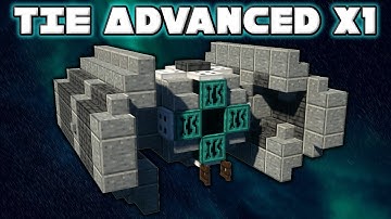 Minecraft Tutorial: Star Wars: How to Make a TIE Advanced X1 / AD
