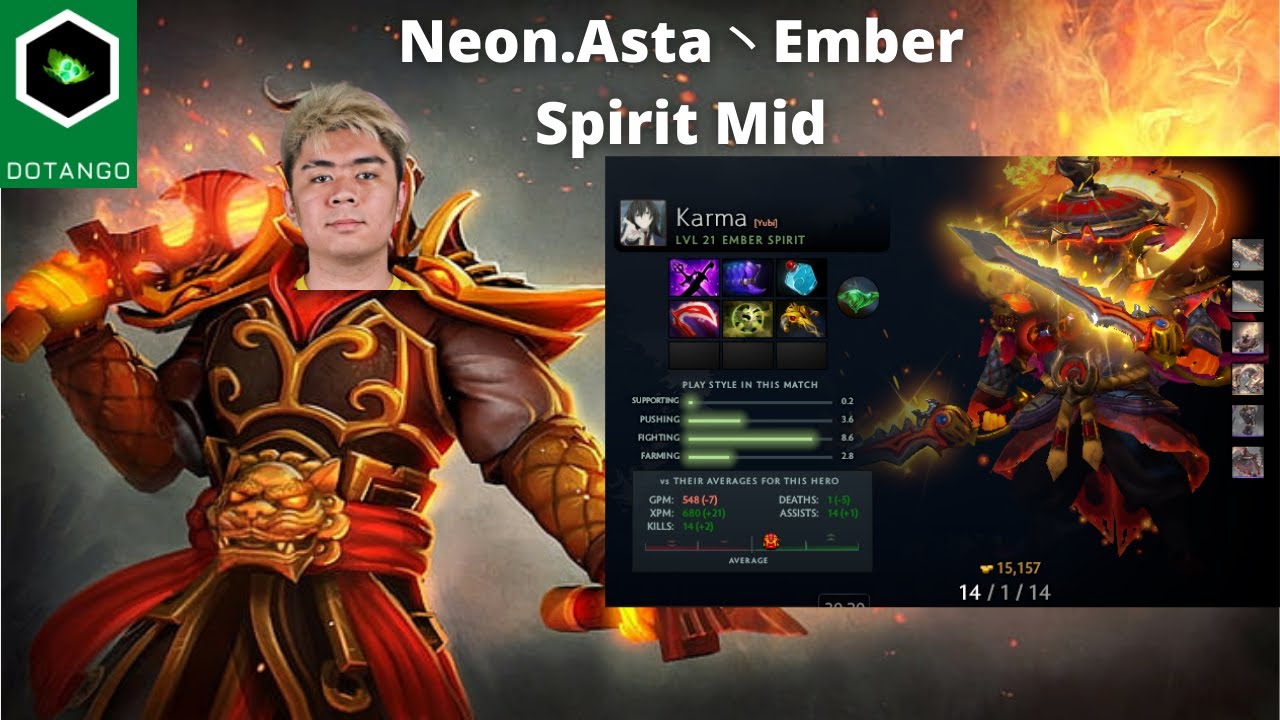 Neon.Asta丶Ember Spirit Mid Perspective