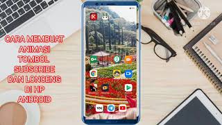 CARA MEMBUAT ANIMASI TOMBOL SUBSCRIBE DAN LONCENG DI HP ANDROID II VN TUTORIAL II