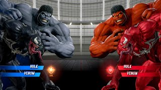 Black Hulk Venom vs. Carnage Red Hulk Fight - Marvel vs Capcom Infinite PS4 Gameplay
