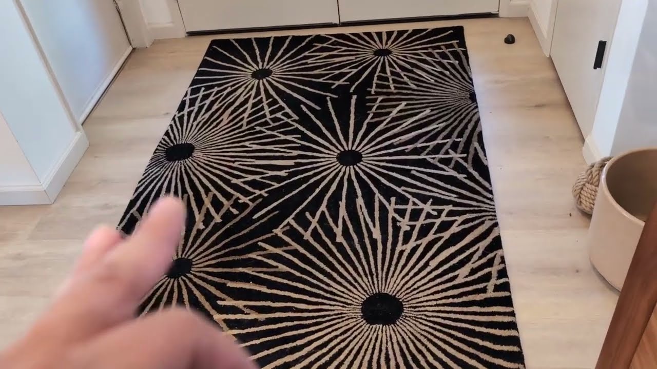 Mark&Day Wool Rugs, 12x15 Fox Creek Modern Black Area Rug, Black Orange Carpet Review