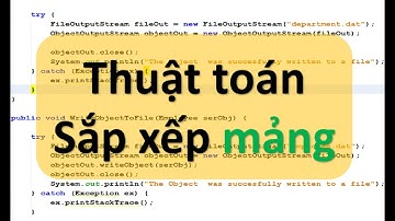 Thuật toán sắp xếp mảng tăng dần - sắp xếp giảm dần