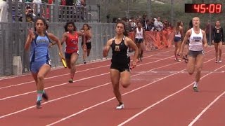 2015 Track - CIF-ss Prelims - D1 - Girls 4x100 Relay (5 Heats)