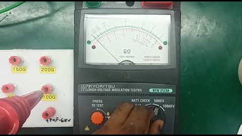 KEW 3123A HV Insulation Tester Repair & Calibration by Dynamics Circuit (S) Pte. Ltd.