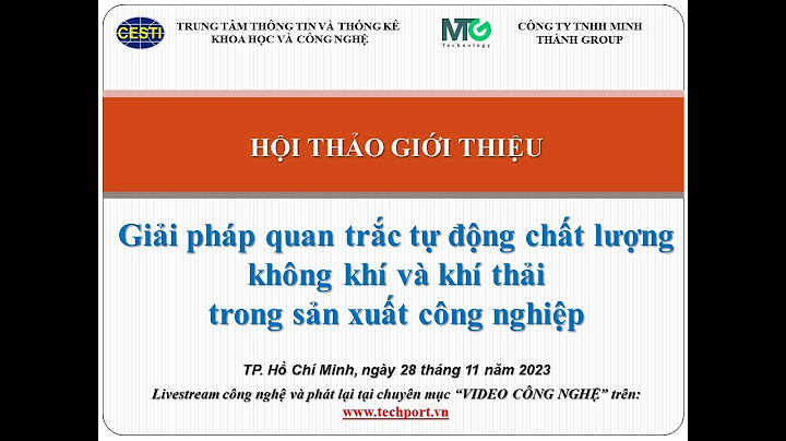 Hướng dẫn kĩ thuật quan trắc khí thải công nghiệp