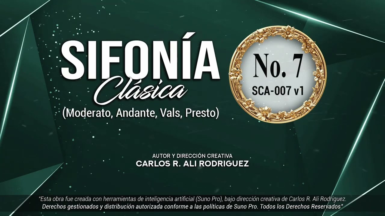 Sinfonía No. 7 – Música clásica para estudiar | Moderato, Andante, Vals, Presto | SCA-007 v1