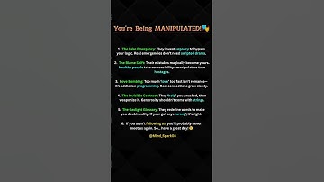 5 Red Flags You’re Being MANIPULATED (#4 is SHOCKING!)