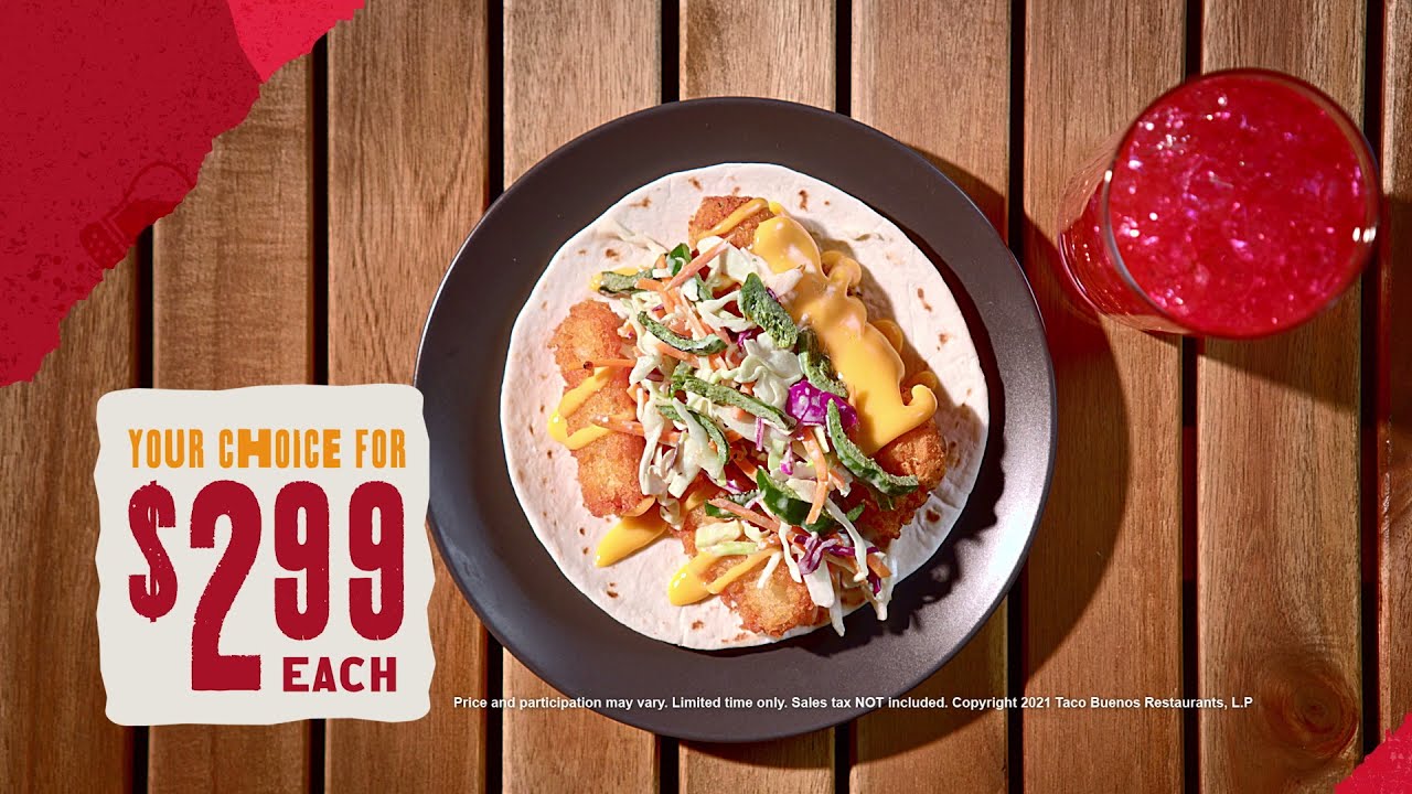 Taco Bueno Fried Chicken Tacos 15s