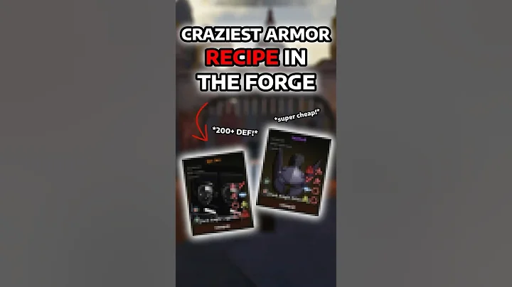 THE CRAZIEST ARMOR RECIPE IN THE FORGE! (Super Cheap!)