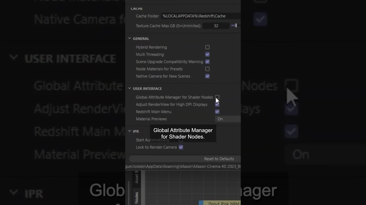 Quick Tip | More Space When Working in your Redshift Shaders 