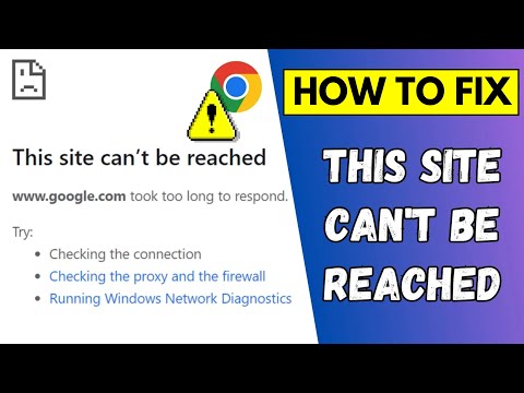 How to Fix "This Site Can't Be Reached" Error
