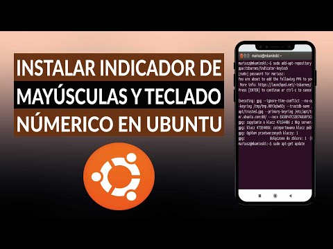 ¿Cómo instalar un indicador de mayúsculas y teclado numérico en UBUNTU?