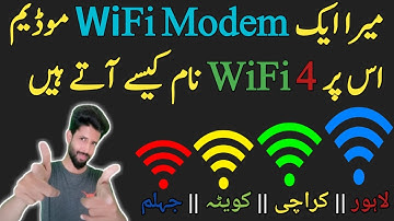 1 WiFi Modems Create 4 WiFi Names || Best Modem