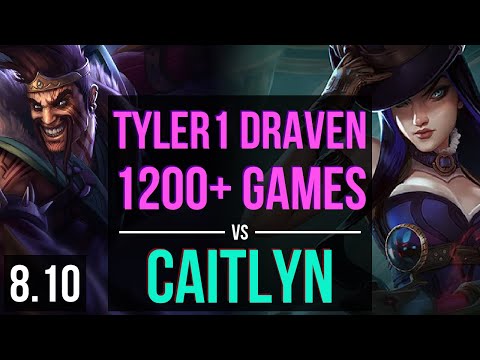 tyler1 DRAVEN vs CAITLYN (ADC) ~ 1200+ games, Rampage, KDA 14/5/11 ~ NA Master ~ Patch 8.10