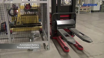 SIASUN AGV Folklift application   HD 720p