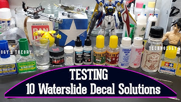 Scale Model Tips - Testing 10 Different Waterslide Decal Solutions - Is There A Clear Winner ??