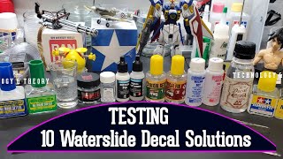 Scale Model Tips - Testing 10 Different Waterslide Decal Solutions - Is There A Clear Winner ?? screenshot 4