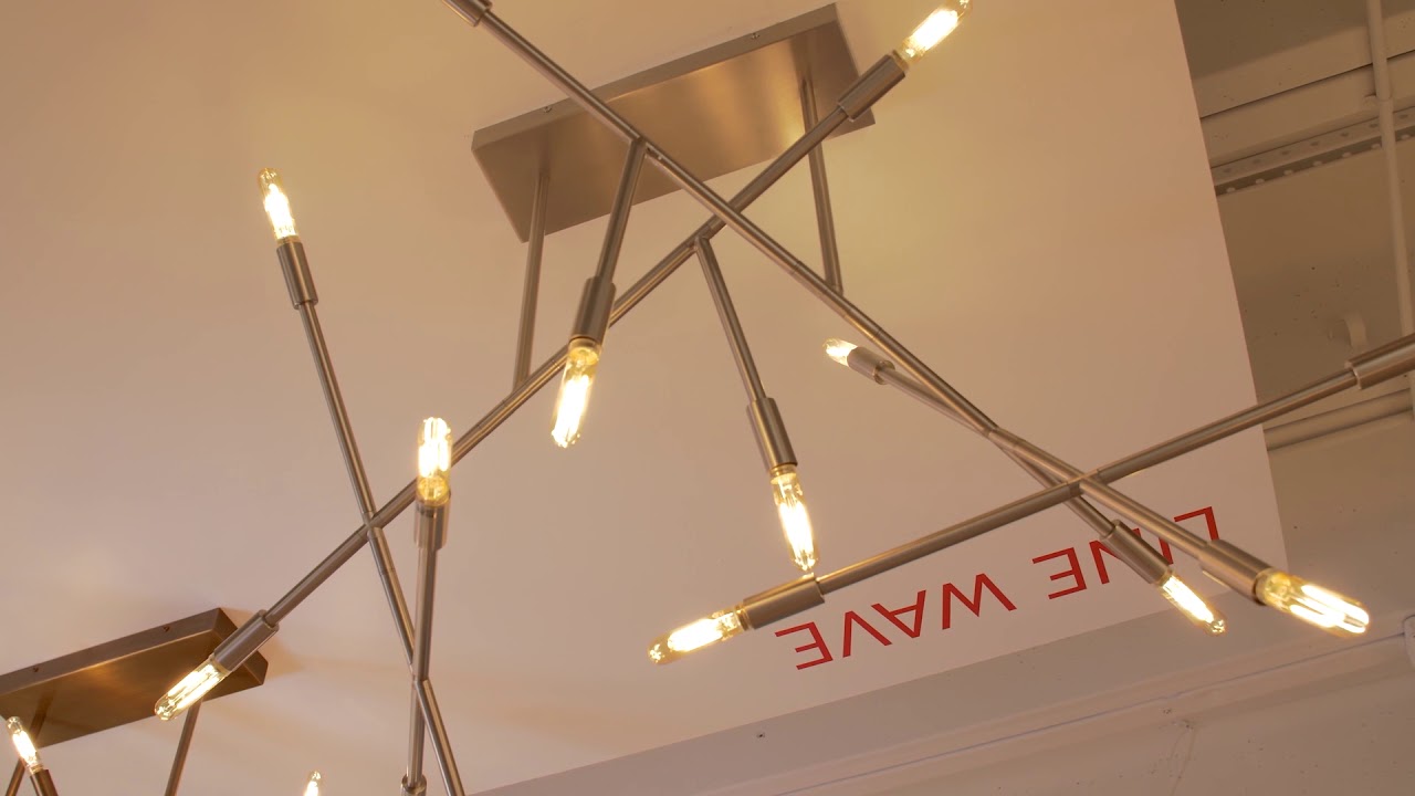 Line Wave 2 Linear Chandelier by LBL Lighting (Hi Res)