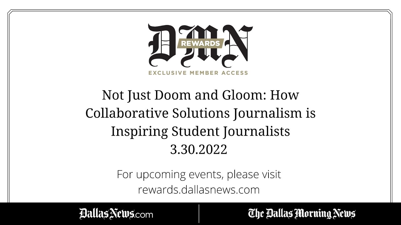 Not Just Doom and Gloom: How Collaborative Solutions Journalism is Inspiring Student Journalists