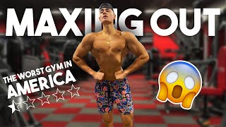MAXING OUT AT THE WORST GYM EVER PULL DAY