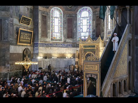 Diyanet İşleri Başkanı Erbaş, Ayasofya Camii’nde hutbe irad etti