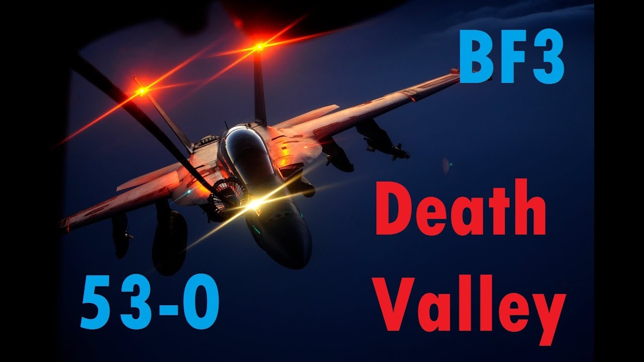 BF3 Perfect Jet Round (53-0) | Death Valley: F-18 | Conquest HD Gameplay