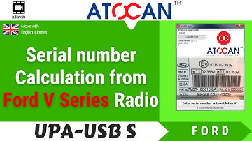 Serial number Calculation from Ford V Series Radio