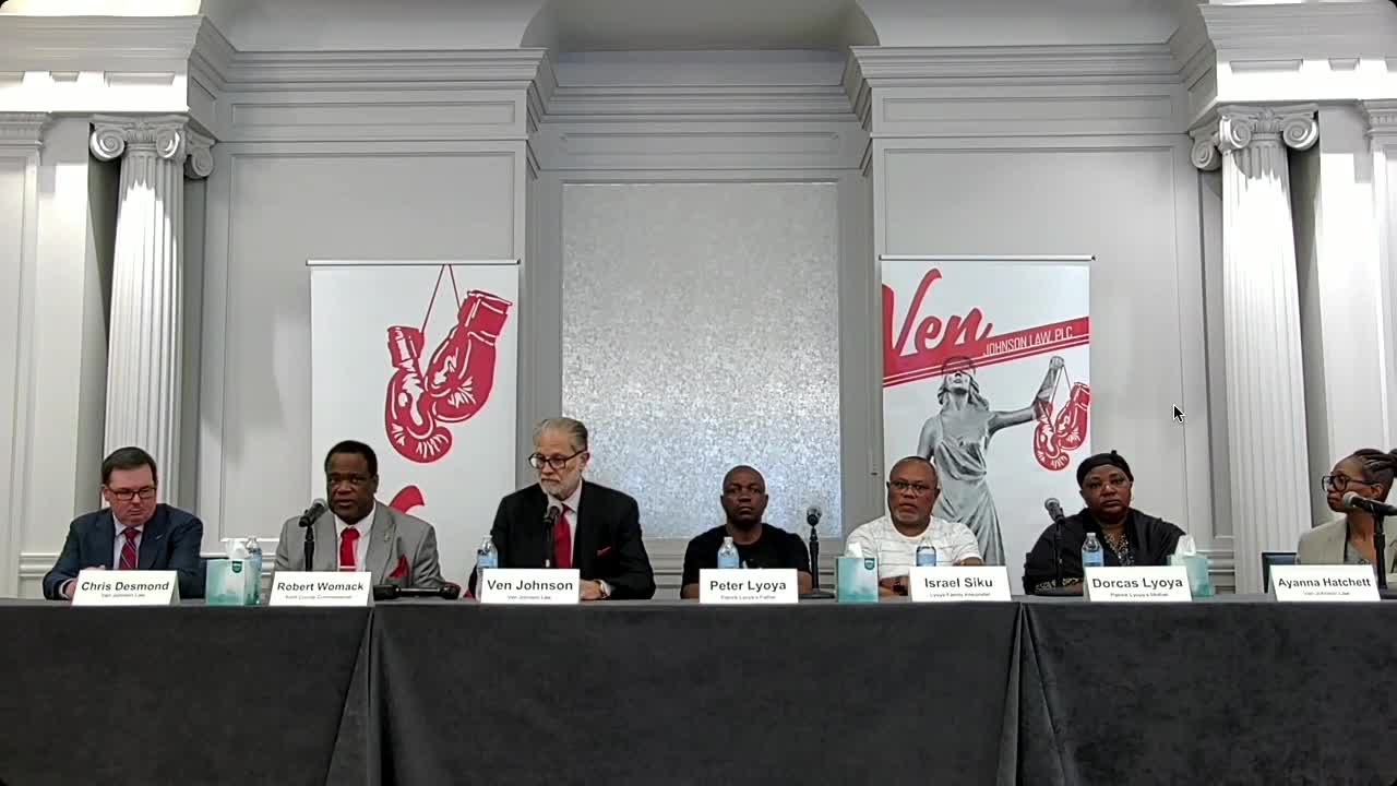 Lyoya family holds press conference after Prosecutor declines to retry GRPD officer on murder charge