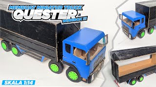 Membuat Miniatur Truck Ud Quester Wingbox Dari Kardus Handmade