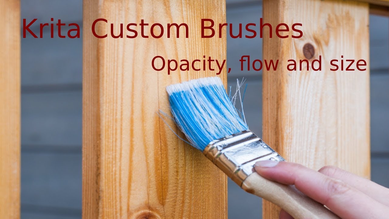 Krita Custom Brushes Linking Opacity, Size and Flow to Pressure YouTube