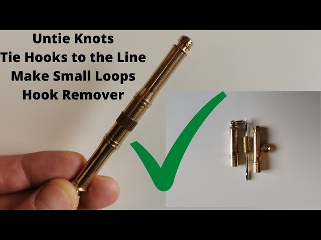 Brass Fishing Wire Knotter - Untie Knots, Tie Hooks, Make Small