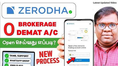 Zerodha account opening | How to Open Zerodha Account Zerodha | Account Opening Online Tamil | 2025