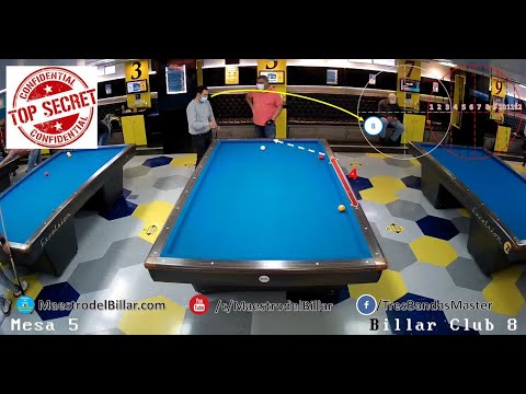 🥇 Sistema Rodriguez [Cabañas] 😱 ¿Tome de BOLA y EFECTO? | Billar 3 Bandas