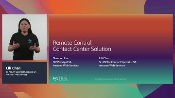 AWS Summit Online ASEAN re:Cap 2020 | Remote Control Contact Center Solution (L300)